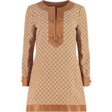 Gucci Dresses Gucci Jaquard Mini Dress - Beige