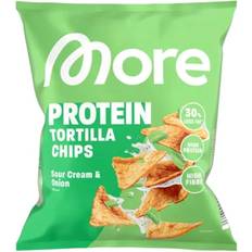 Cibi e Bevande More Nutrition Protein Tortilla Chips Sour Cream & Onion 50g