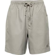 Fred Perry Men Swimwear Fred Perry Logo Embroidered Swim Shorts - Neutrals