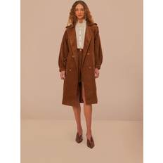Corduroy Coats Farm Rio Corduroy Trench Coat - Caramel