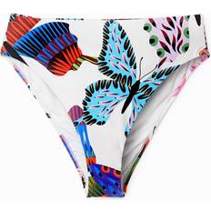 Desigual Badkläder Desigual Butterfly Bikini Bottoms - White