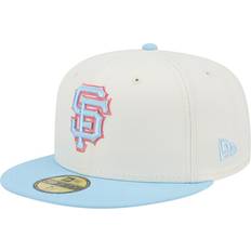 Fan with light New Era Men's Cream/Light Blue San Francisco Giants Spring Color Two-Tone 59FIFTY Fitted Hat