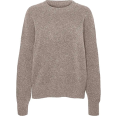 Vero Moda Vmboom Pullover - Beige Gemêleerd