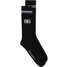 Dolce & Gabbana Black Socks Dolce & Gabbana DG Logo Jacquard Socks Black