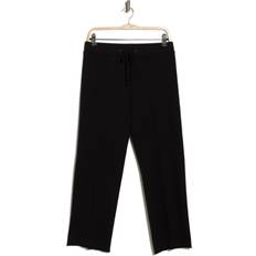 James Perse French Terry Raw Edge Sweatpants - Black