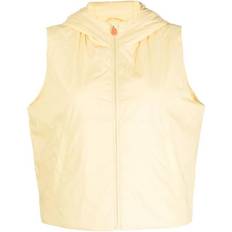 Women - Yellow Vests Save The Duck Tapioca Hooded Gilet - Yellow