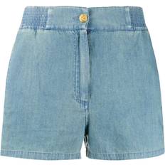 Gucci Women Shorts Gucci Piped Chambray Shorts - Blue