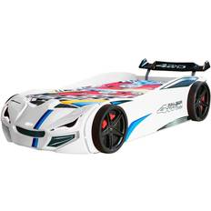 Car bed Barnrum Megaleg Speedy 4WD Car Bed with LED Light 110x220cm