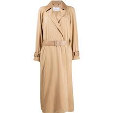 Ferragamo Women Coats Ferragamo Technical Fabric Trench - Lamb Skin/Silk