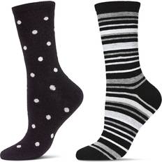 Cashmere Socks MeMoi Cashmere Blend Crew Socks - Women's