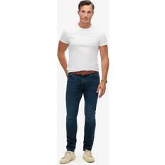 Superdry Herr Jeans Superdry Jeans Med Smal Passform Ekologisk Bomull - Marinblå