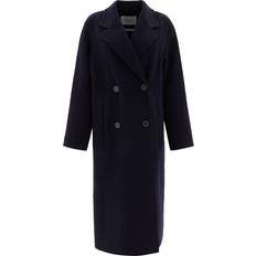 Dame - Naturfarvet Frakker Clara Coat - Navy Blue