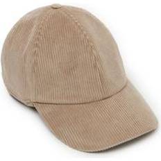 Cashmere - Men Caps Falconeri Cotton Velvet Baseball Cap - Sand-colored Beige