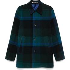 Men - Multicolored Coats Paul Smith Checked Coat - Multicolor