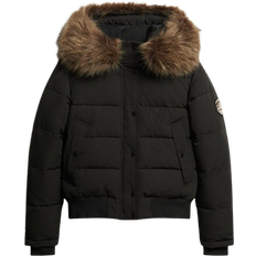 Everest Hooded Bomber Jacket - Black