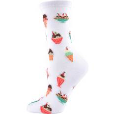 Socks MeMoi Bamboo Blend Crew Novelty Socks - Ice Cream