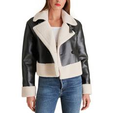 Steve Madden Athen Aviator Jacket - Black