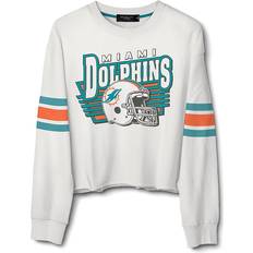 Sweaters Nfl Miami Dolphins Kickoff Crop Crew Fleece Sweatshirt - White