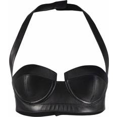 Balmain Underwear Balmain Halterneck Sweetheart-Neck Bra - Black