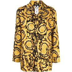 Versace Pajamas Versace Barocco-Print Pajama Top - Yellow