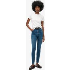 Superdry Dam Jeans Superdry Skinny Jeans Med Hög Midja Ekologisk Bomull - Blå