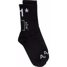 Underwear A-Cold-Wall Intarsia Knit Logo Socks - Black