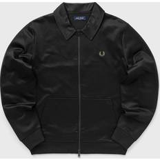 Fred Perry Tape Detail Collared Track Jacket - Black