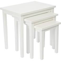 Legno Tavolini da incastro Julian Bowen Cleo White Nesting Table 33x48cm 3pcs