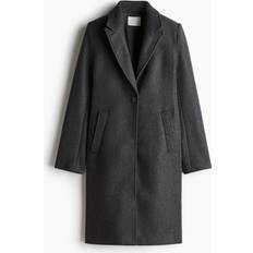 Outerwear H&M Coat with Shoulder Pads - Gray