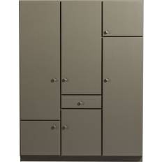 Garderob 210 cm möbler Woood Alfie 6 Door Pine 210cm H X 160cm W X 60cm D Wardrobe
