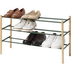 Green Shoe Racks Yamazaki Home Expandable 16 pcs Shoe Rack