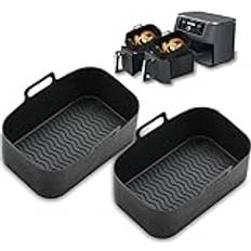 CNMTCCO Silicone Air Fryer Liners for Ninja Dual