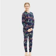 Blåa Pyjamasar Jule Sweaters Vintage Pyjamas - Marinblå