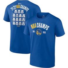 T-shirts Fanatics Golden State Warriors Royal 2022 NBA Finals Champions Final Buzzer Jersey Roster T-Shirt