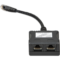Cat5e T 100Base-T RJ45 - 2xRJ45 Splitter Adapter M-F
