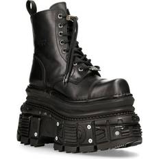 New Rock Military Boots - Black