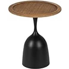 LOLAhome med Träpiedestal Ø 50 x 57 cm Soffbord