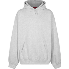 Supreme Women Jumpers Supreme Satin Appliqué Hooded Sweatshirt - Ash Grey