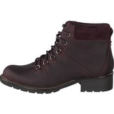 Clarks Saappaat Clarks Orinoco Demi Burgundy Leather Boots - Brun