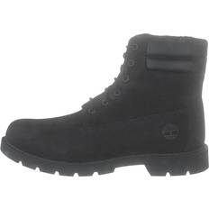 Skor Timberland Faux Fur Line Shoes - Jet Black