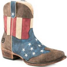 Roper American Flag Faux Leather Cowboy Boots