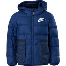 Nike Sportswear Big Kids' Down Jacket - Blue Void/Midnight Navy/White