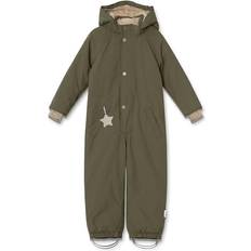 Ei Fluorikarbonaatteja Lumipuvut Mini A Ture Matwanni Fleece Lined Snowsuit - Olive Night