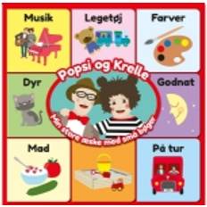 Popsi og Krelle: Min store æske med små bøger (Bog, Papbog, Dansk) (Indbundet)