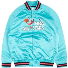 Satin Ytterkläder Mitchell & Ness Lightweight Satin Jacket Turkoosi