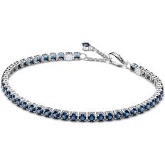 Pandora Men Bracelets Pandora Sparkling Blue Tennis Bracelet 6.3