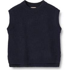 Wheat Piger Veste Wheat Cuba Strik Vest - Navy