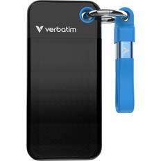 Verbatim V POCKET SSD 1TB (1000GB) Externe SSD, Schwarz, Blau