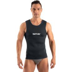 Seac Sport acquatici Seac Canotta 2/5mm Mens Short Wetsuit Vest Black