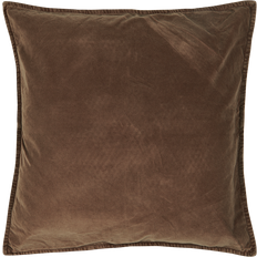 Ib Laursen Velor Kissenbezug Braun (50x50cm)